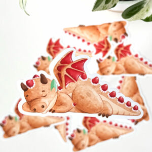 Berry Shortwing Dragon Sticker