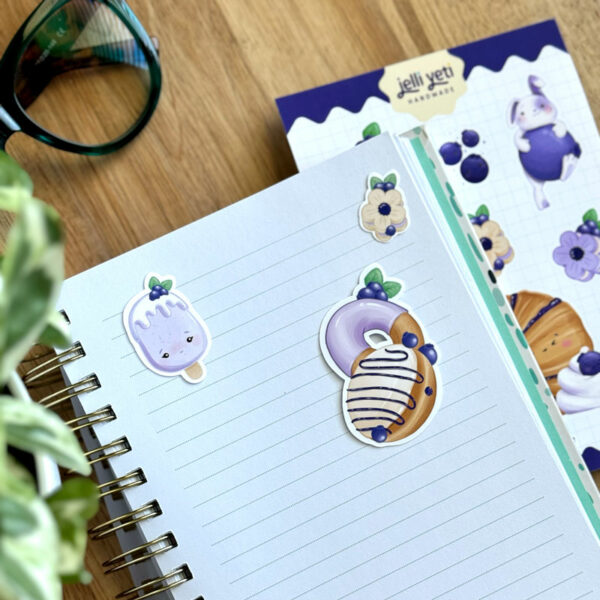 Blueberry Dessert Sticker Sheet - Image 2