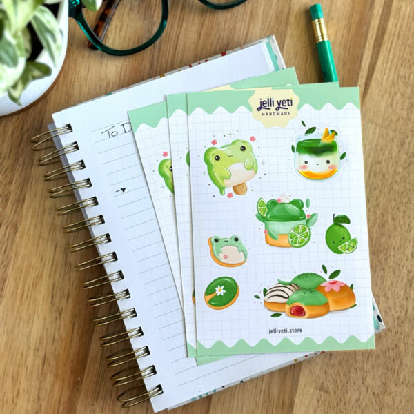 Green Fruit & Dessert Sticker Sheet