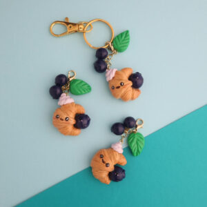 Blueberry Croissant Charm
