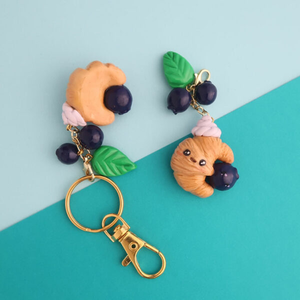 Blueberry Croissant Charm - Image 2