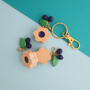 Blueberry Flower Sandwich Cookies