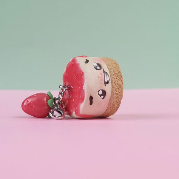 Strawberry Mini Cheesecake Charm - Image 6
