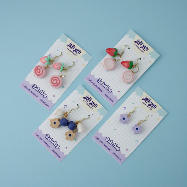 Strawberry Jelli Roll Cake Dangles - Image 4