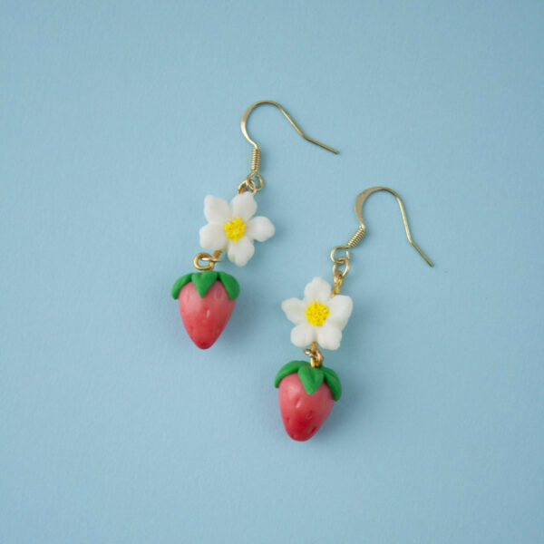 Blossoms & Strawberry Dangles