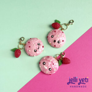 White Choco Chip Raspberry Swirl Cookie Charm