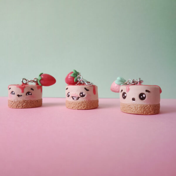 Strawberry Mini Cheesecake Charm